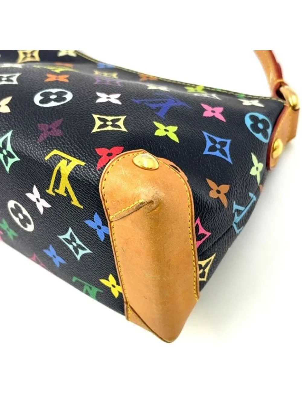 ★SOLD★ Louis Vuitton Eliza Monogram Multicolor Noir Leather Black Shoulder Bag - Picture 12 of 15
